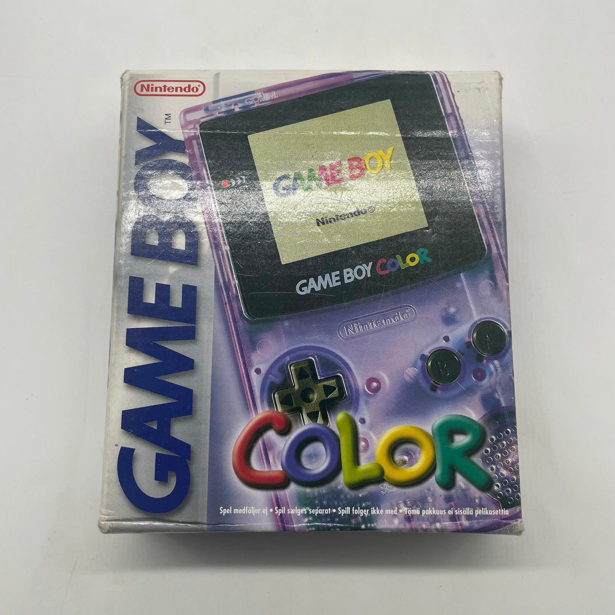 Game Boy Color Atomic Clear Purple Console Boxed Complete with Manual