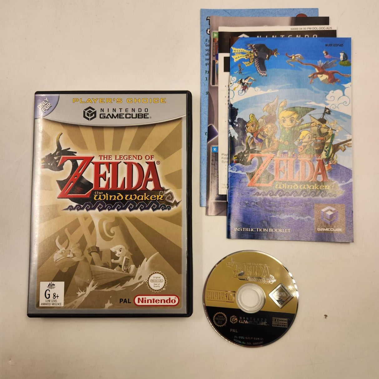 The Legend of Zelda The Wind Waker Nintendo Gamecube Game + Manual PAL