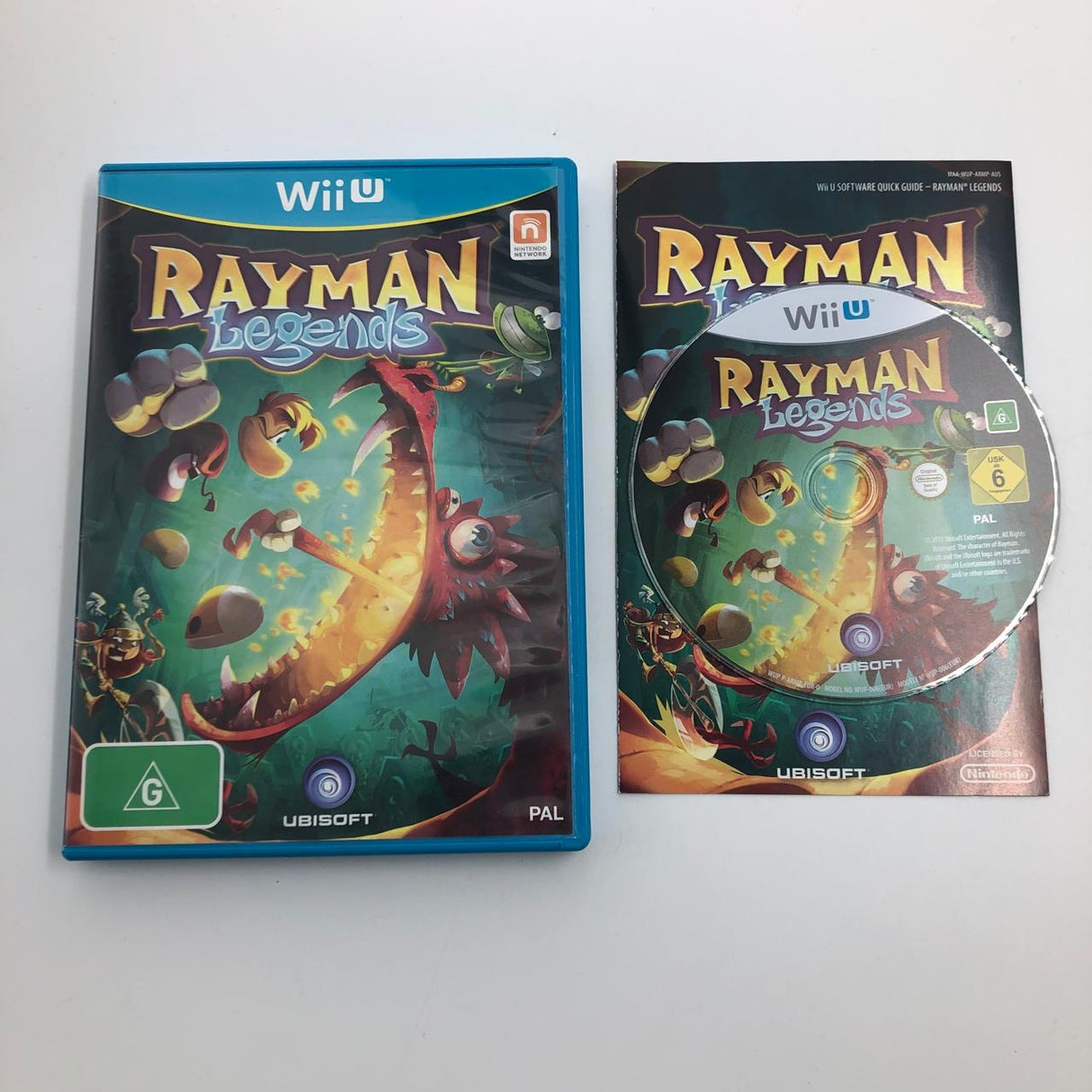 Rayman Legends Nintendo Wii U Game + Manual PAL