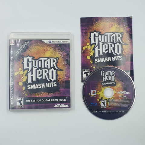 Guitar Hero Smash Hits PS3 Playstation 3 Game + Manual 05A4
