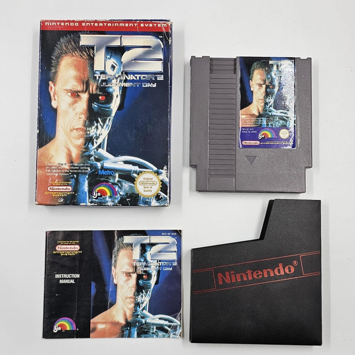 Terminator 2 Judgment day T2 Nintendo Entertainment System NES Game Boxed Complete PAL