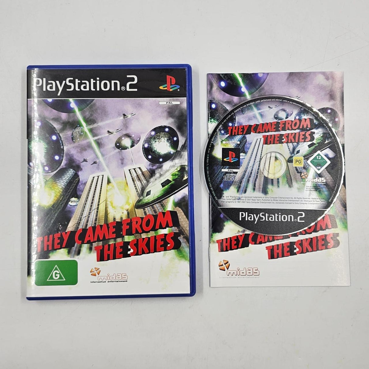 They Came From The Skies PS2 Playstation 2 Game + Manual PAL