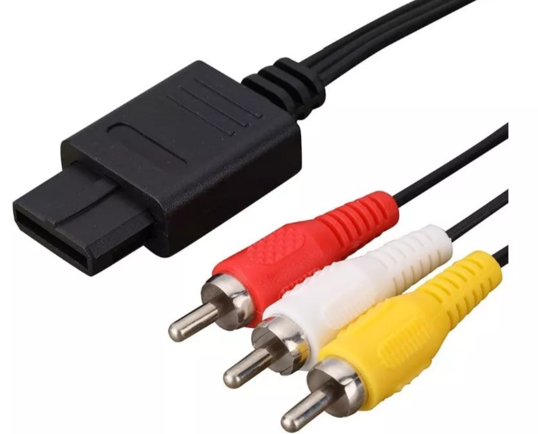 AV Audio Video TV RCA Cable Cord for Nintendo 64 Gamecube SFC SNES