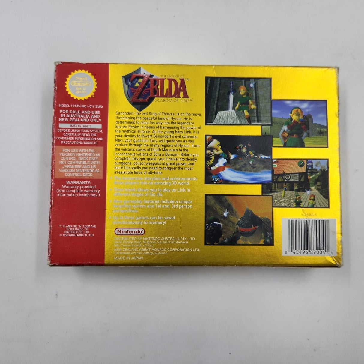 The Legend of Zelda Ocarina of Time Nintendo 64 N64 Game Boxed Complete PAL