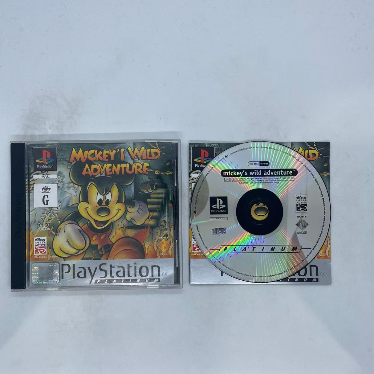 Mickey's Wild Adventure PS1 Playstation 1 Game + Manual PAL