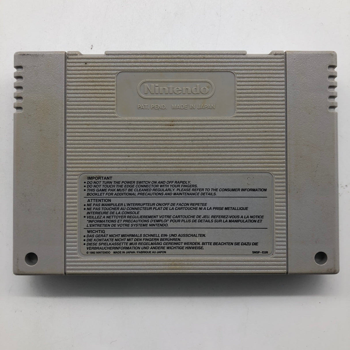 Turn and Burn No Fly Zone Super Nintendo SNES Game Cartridge PAL