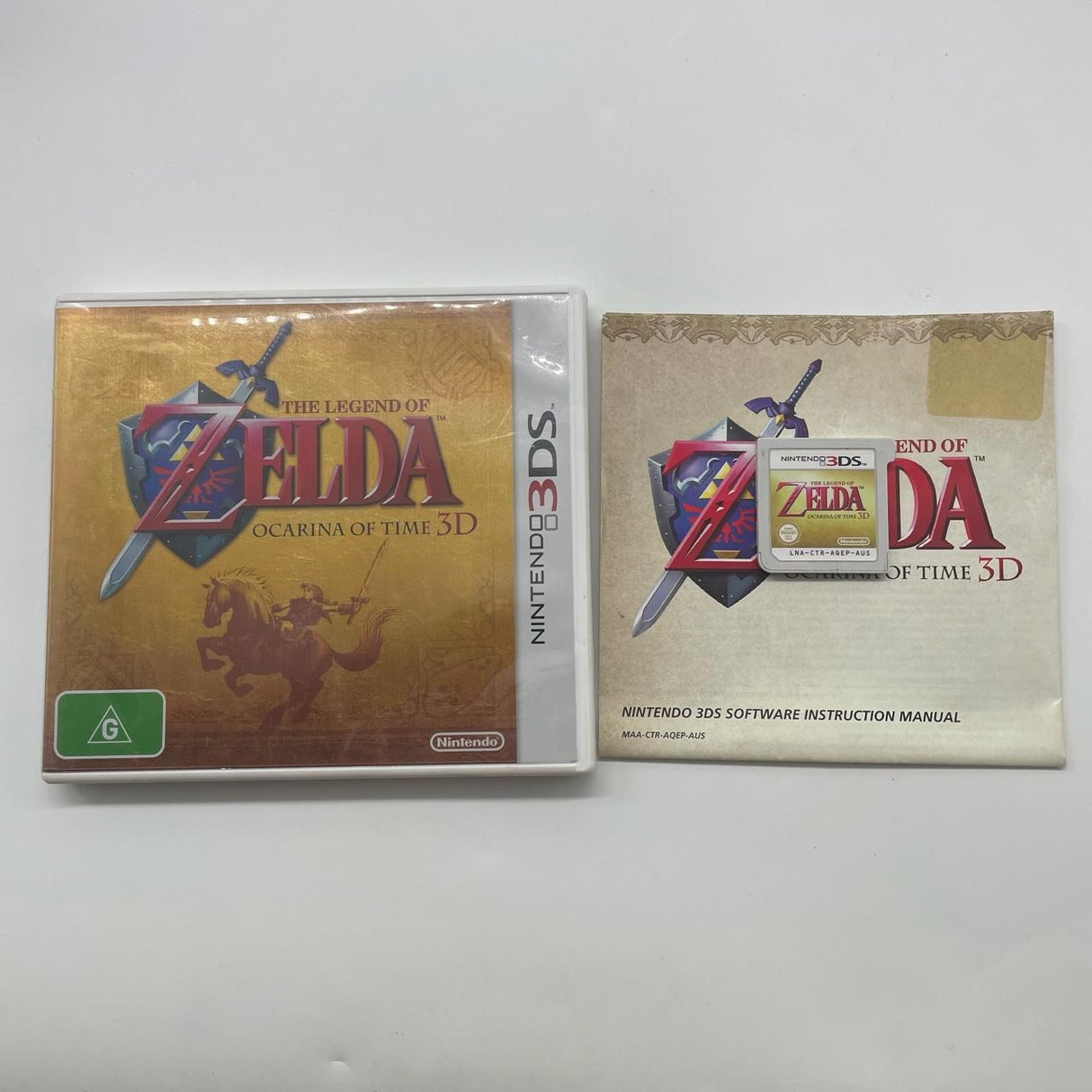 The Legend of Zelda Ocarina of Time Nintendo 3DS Game + Manual PAL