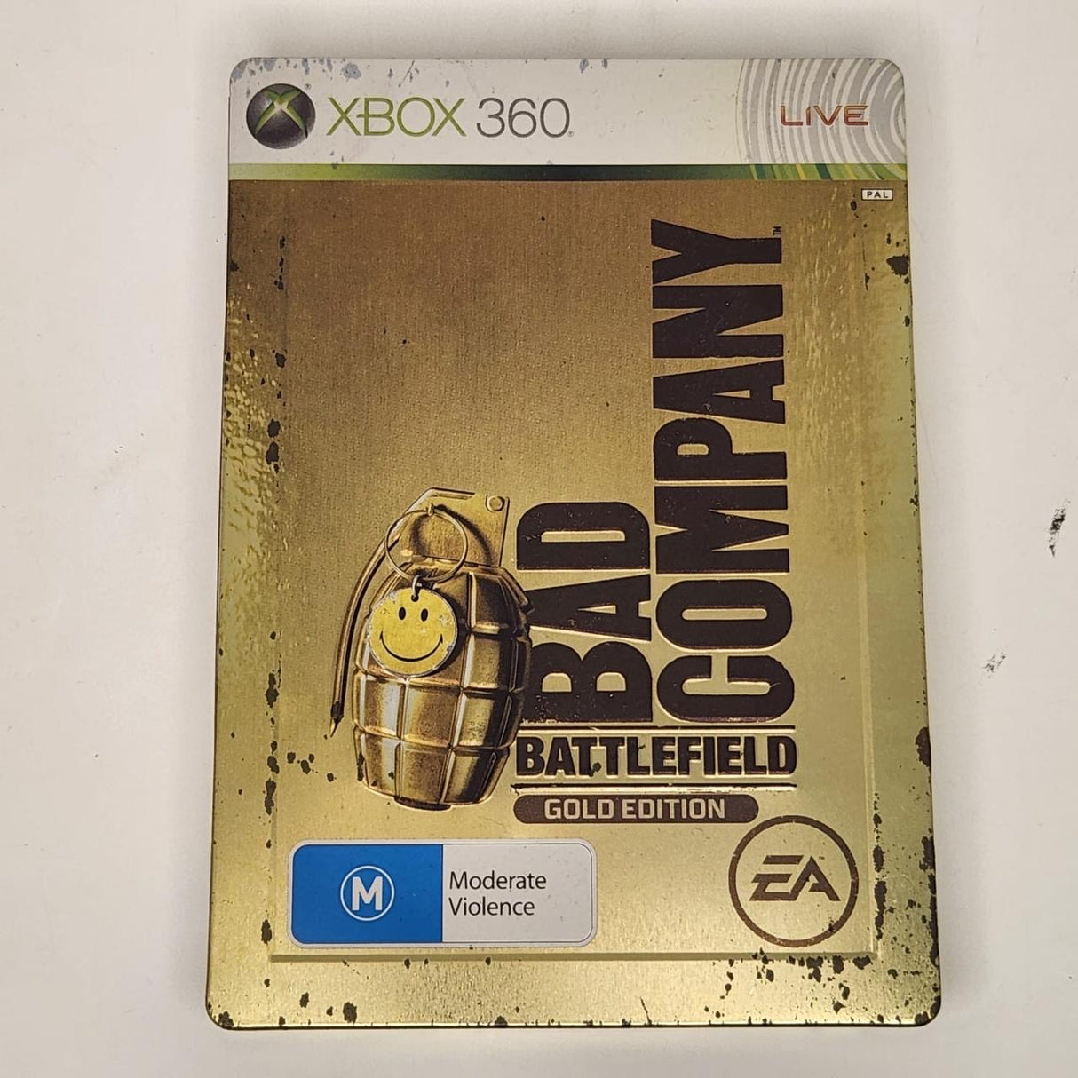 Battlefield Bad Company: Gold Edition Steelbook Xbox 360 Game + Manual