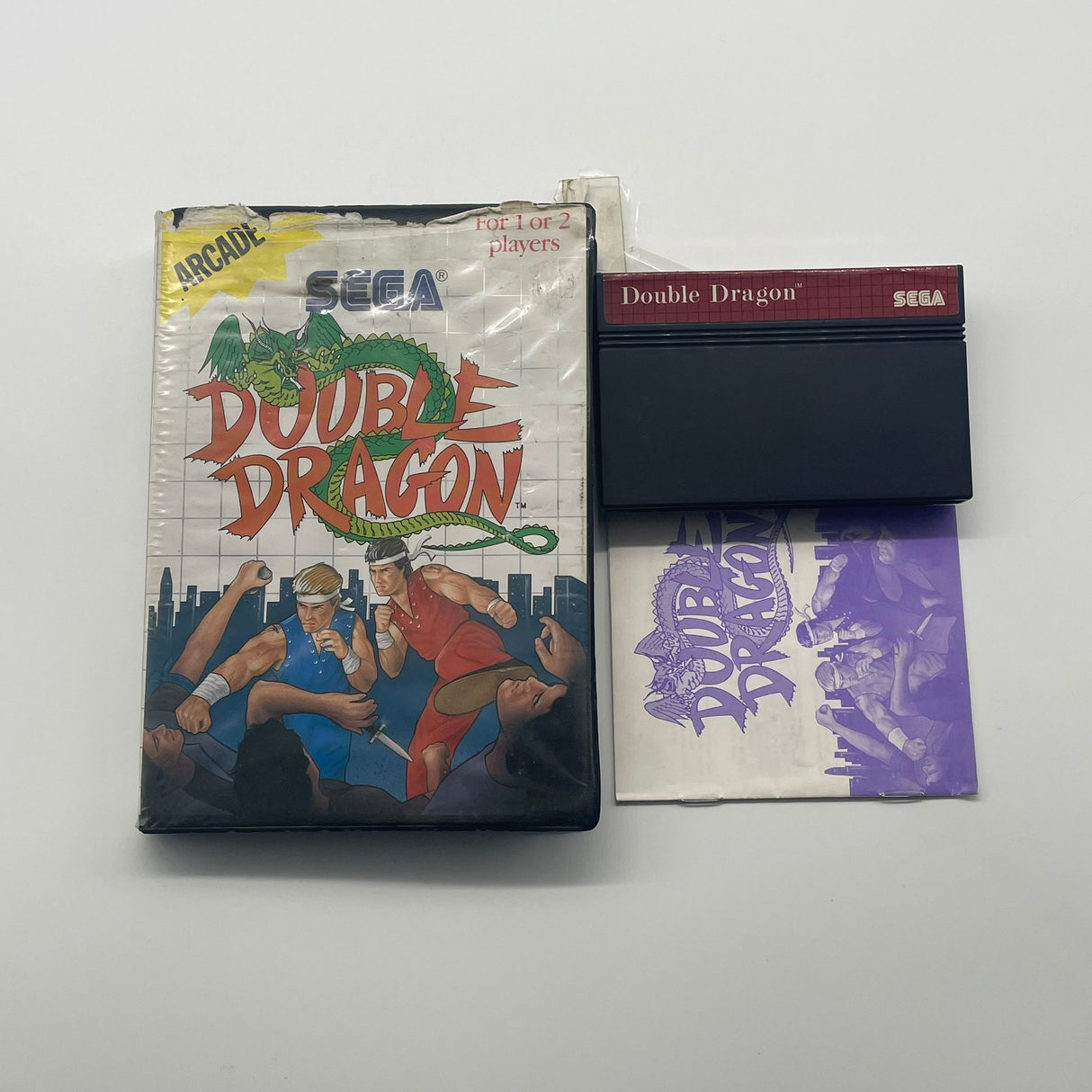 Double Dragon Sega Master System Game + Manual PAL