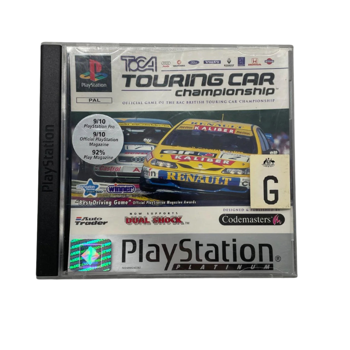 Toca Touring Car Championship PS1 Playstation 1 Game + Manual PAL