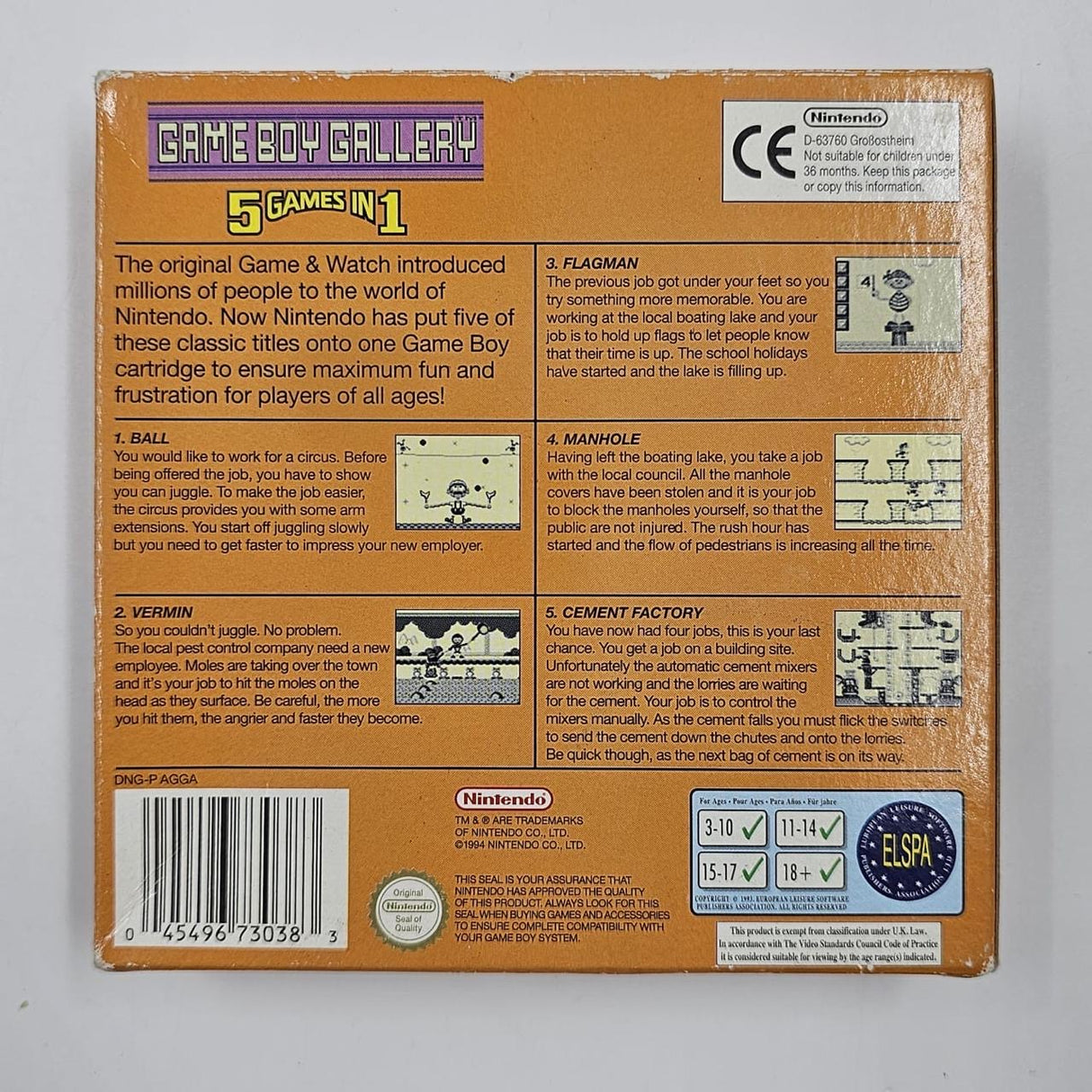 Game Boy in Gallery 5 Games in 1 Nintendo Gameboy Original Game Boxed Complete