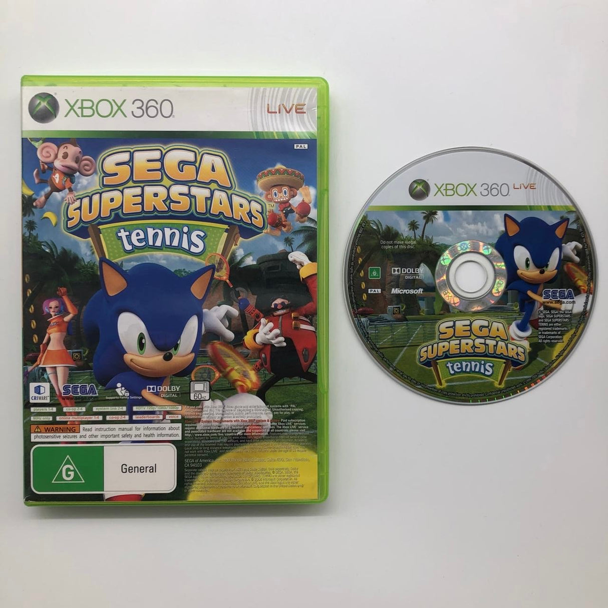 Sega Superstars Tennis Xbox 360 Game PAL
