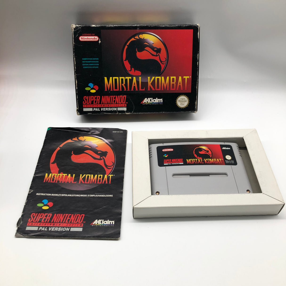 Mortal Kombat Super Nintendo SNES Game Boxed Complete PAL