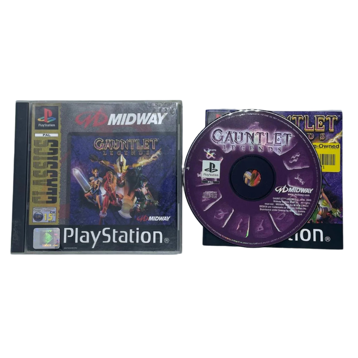 Gauntlet Legends PS1 Playstation 1 Game + Manual PAL