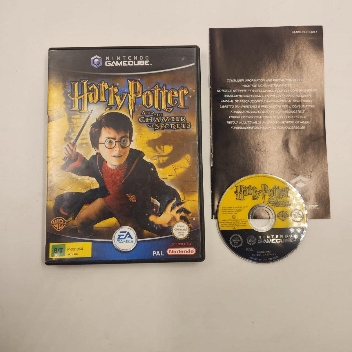 Harry Potter and the Chamber of Secrets Nintendo Gamecube Game + Manual PAL