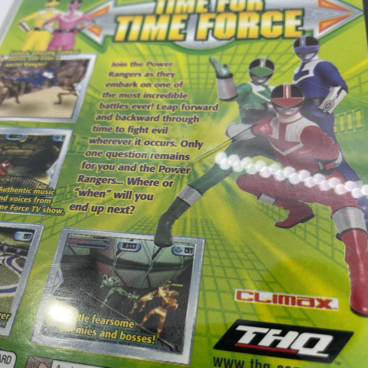 Power Rangers Time Force PS1 Playstation 1 Game PAL