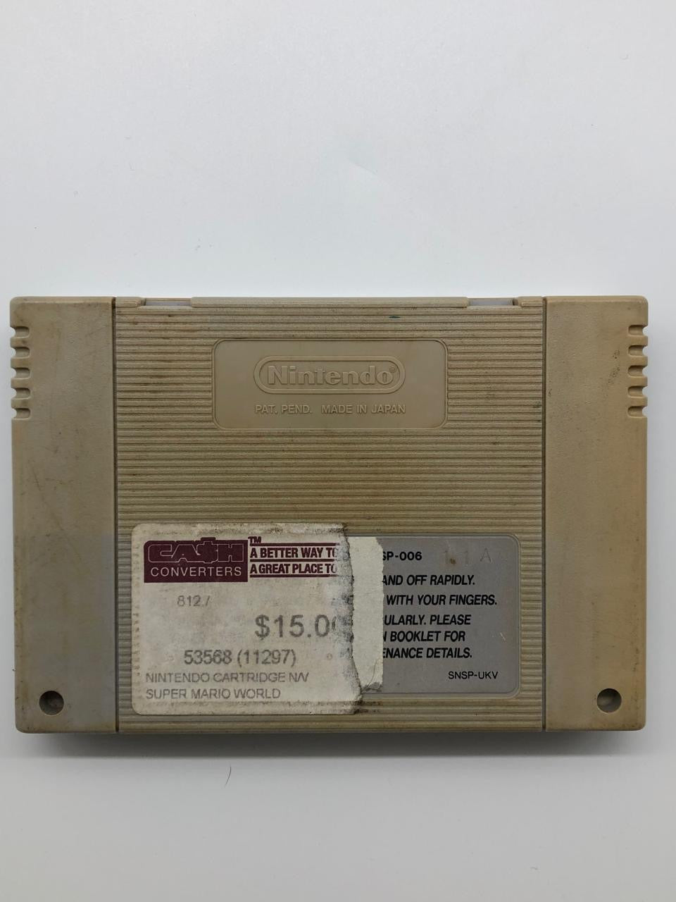 Super Mario World Super Nintendo SNES Game Cartridge PAL