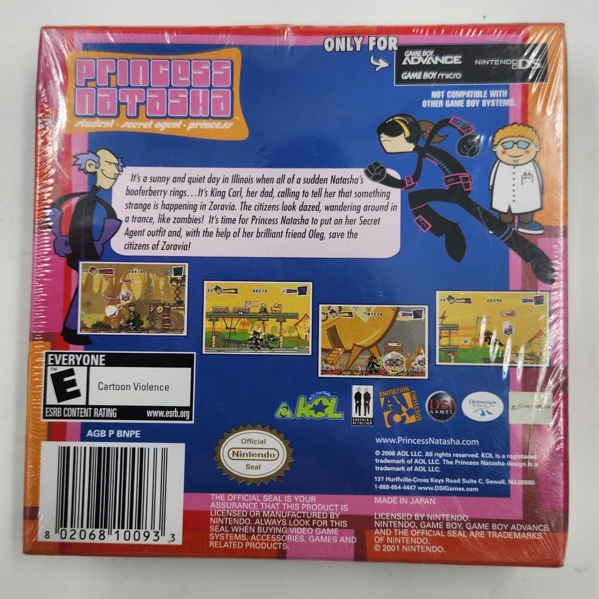 Princess Natasha Student Secret Agent Princess Gameboy Advance Boxed Brand New SEALED