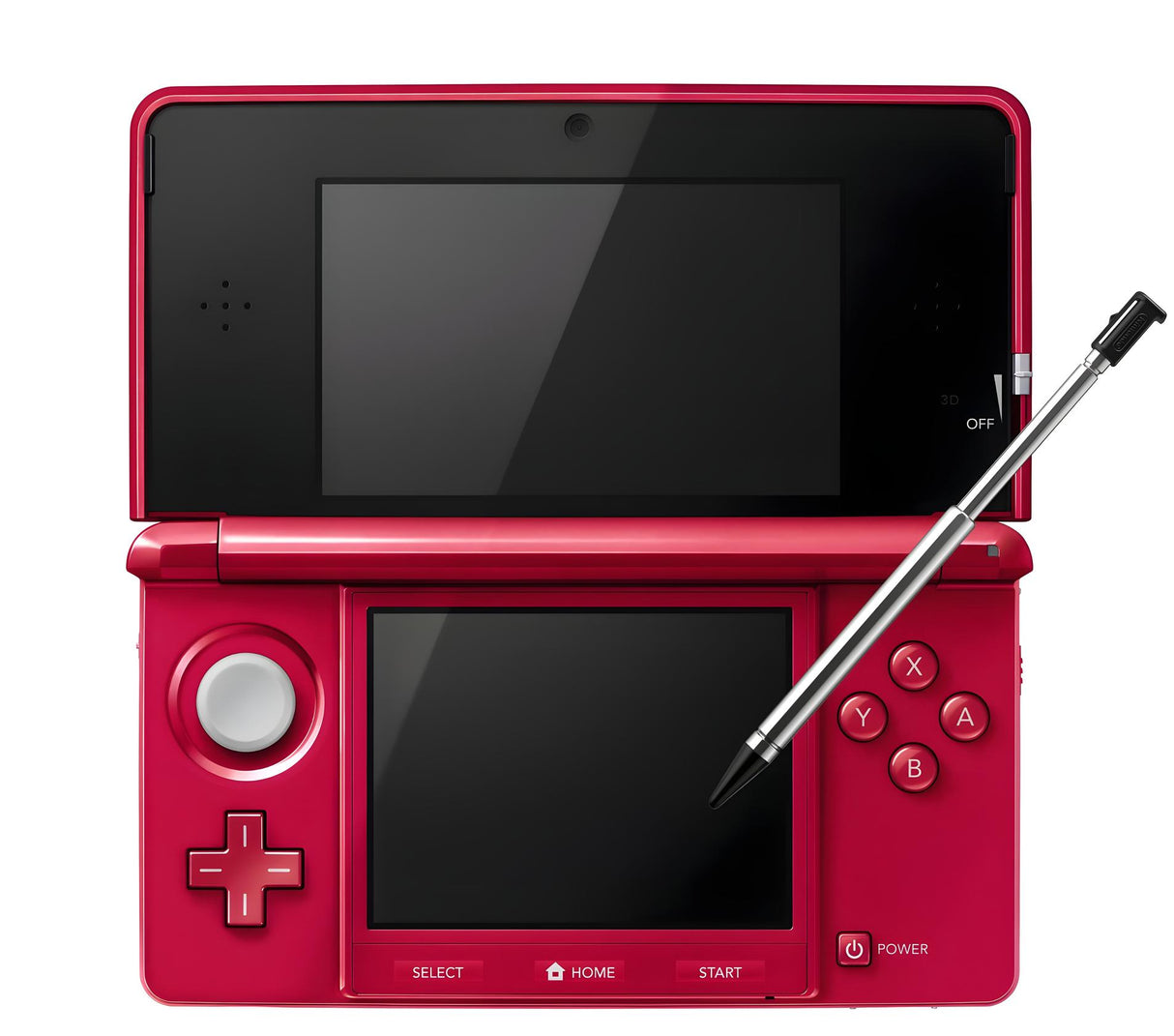 Nintendo 3DS Metallic Red Console + Charger
