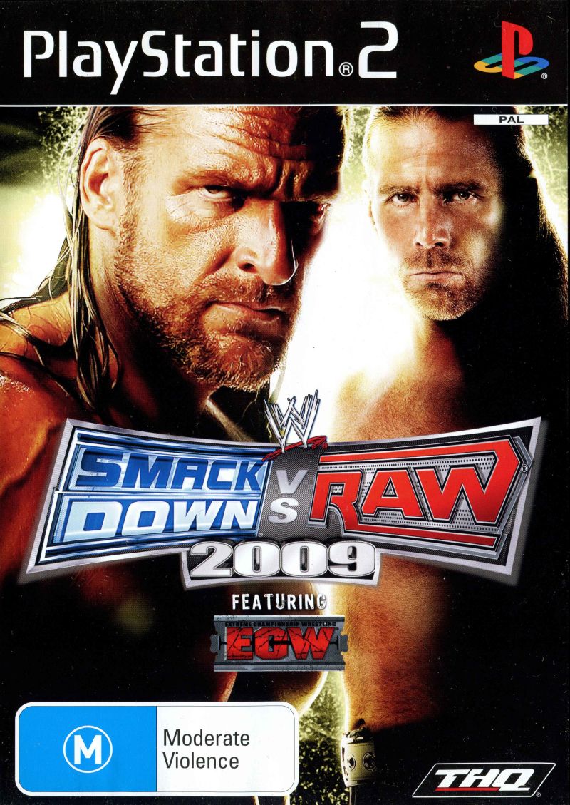 WWE SmackDown vs. Raw 2009 Playstation 2 PS2 Game PAL