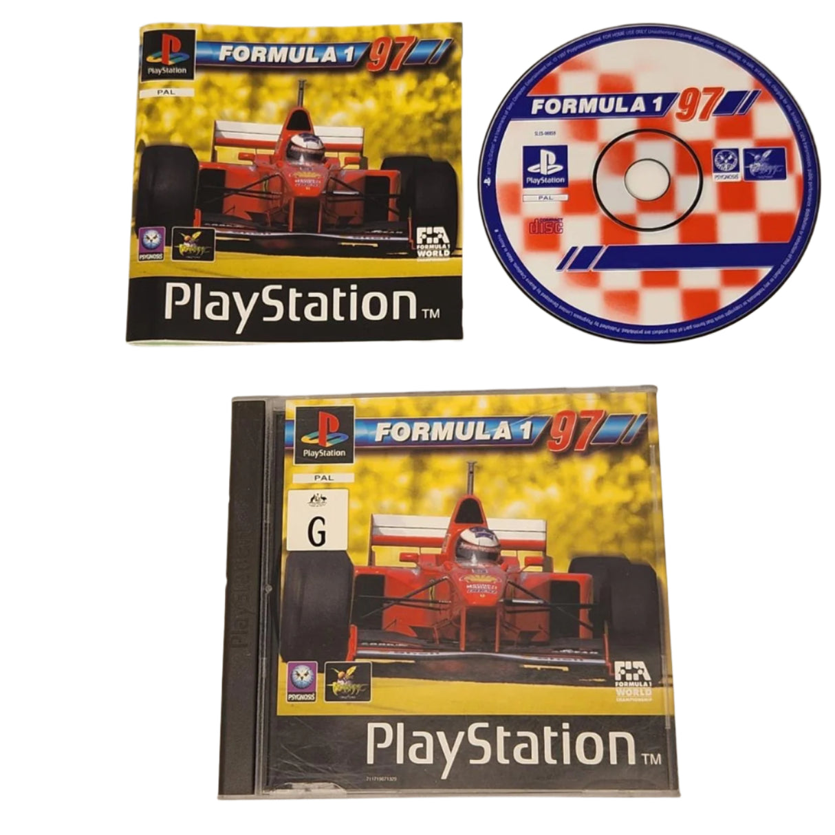 Formula 1 97 PS1 Playstation 1 Game + Manual PAL