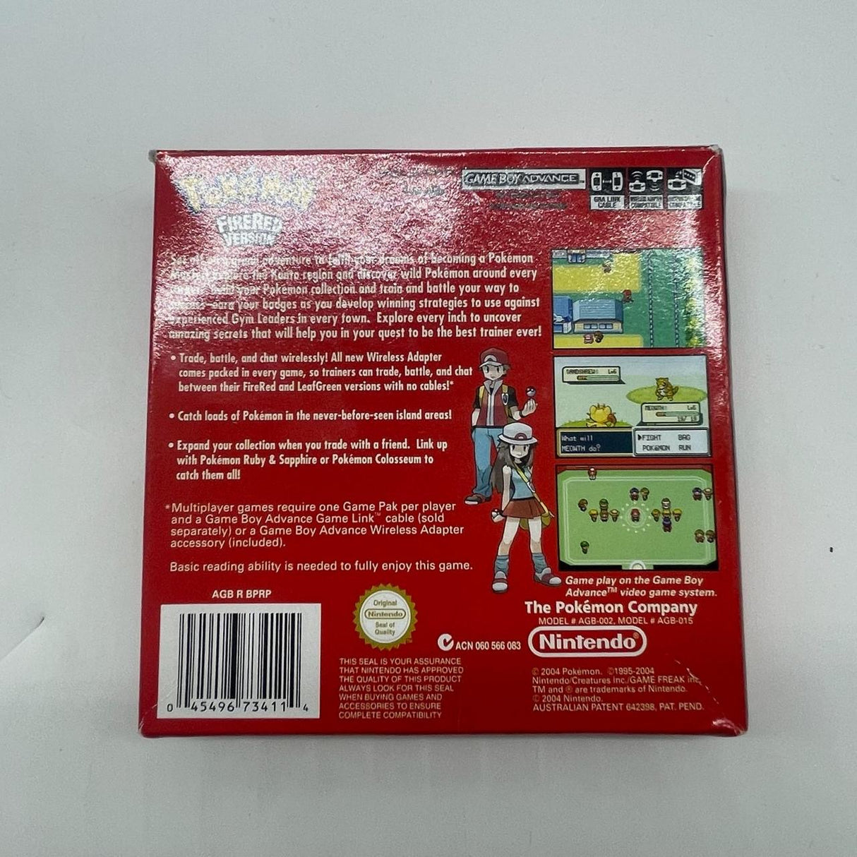 Pokemon Firered Version Nintendo Gameboy Advance GBA Game Boxed Complete PAL