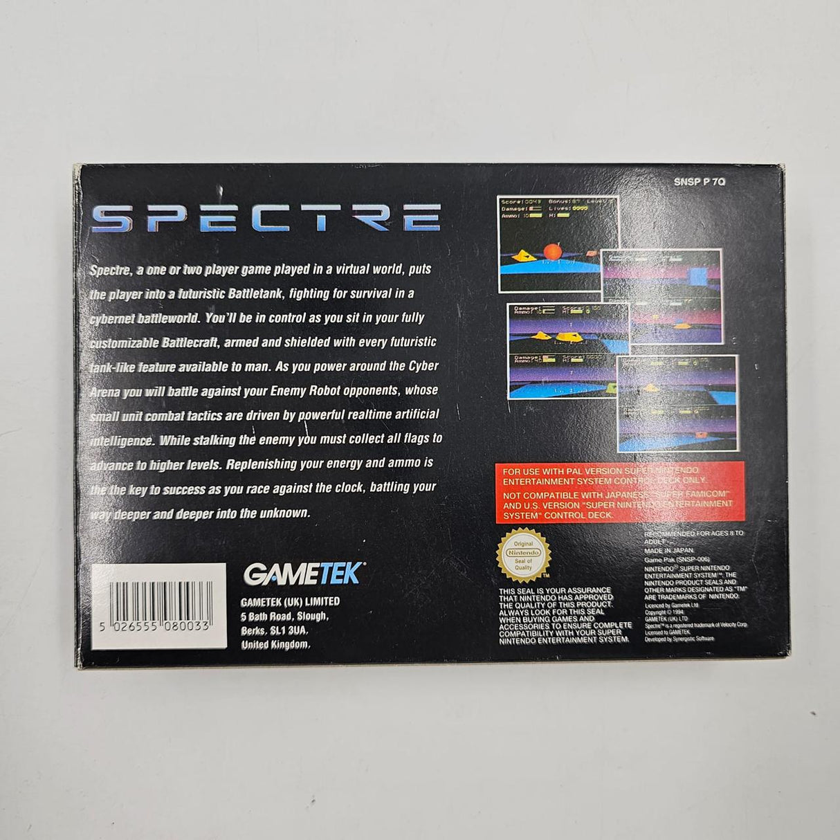 Spectre Super Nintendo SNES Game Boxed Complete PAL