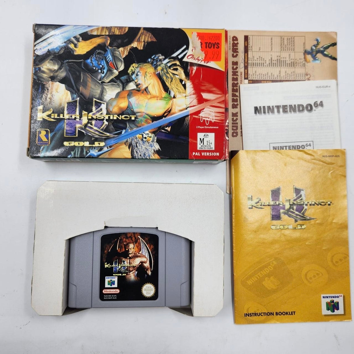 Killer Instinct Gold Nintendo 64 N64 Game Boxed Complete PAL