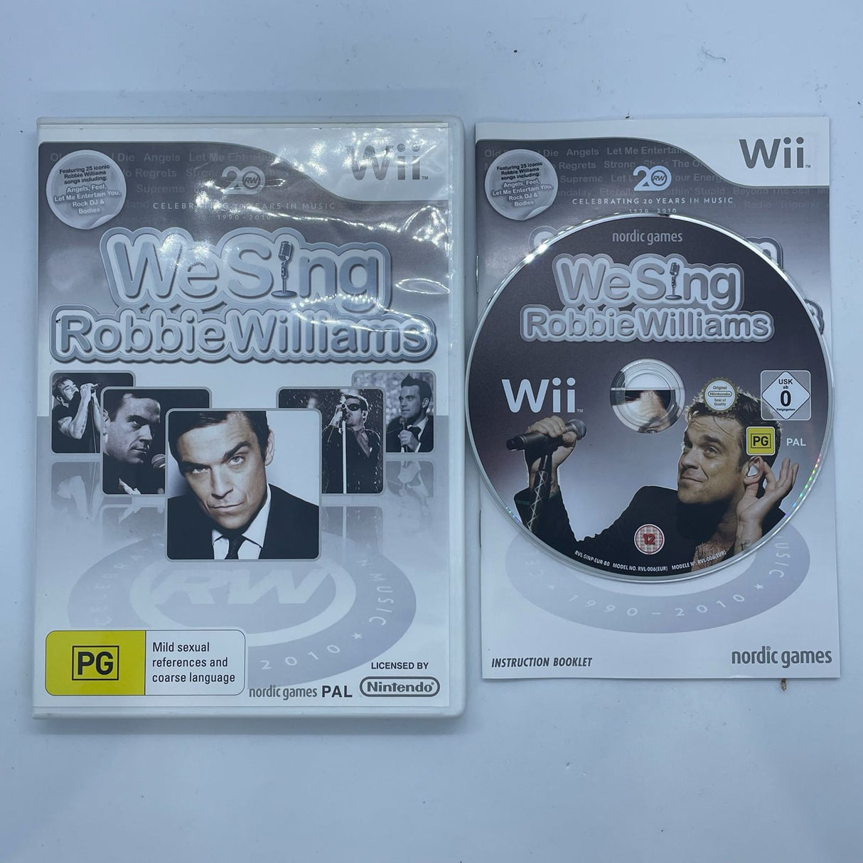 We Sing Robbie Williams Nintendo Wii Game + Manual PAL