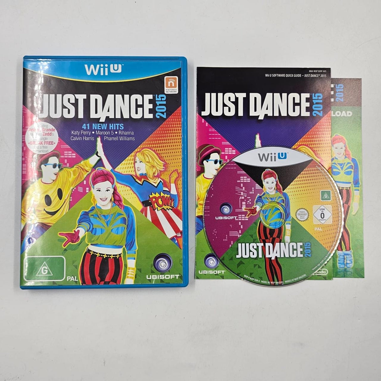 Just Dance 2015 Nintendo Wii U Game + Manual PAL