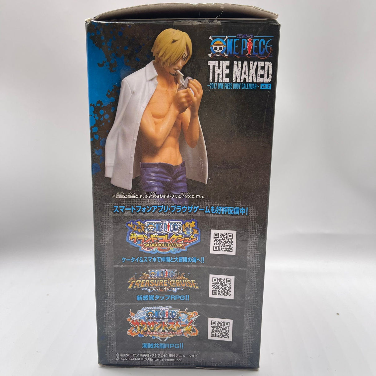 The Naked Sanji White Shirt One Piece Calendar Vol.2 Boxed Figure