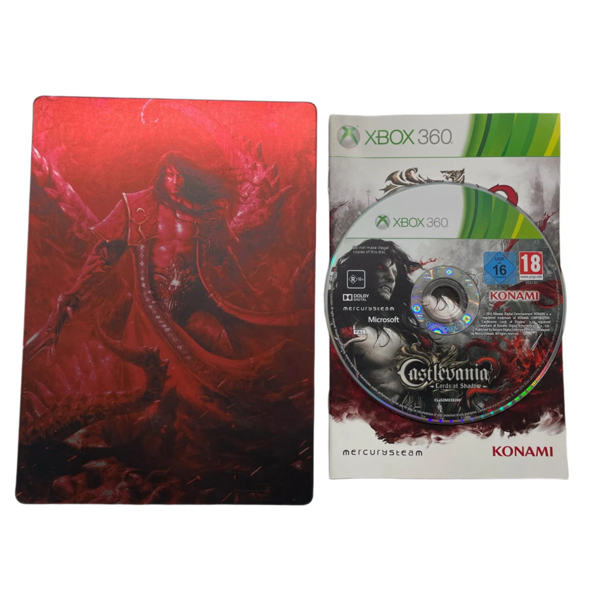 Castlevania Lords of Shadow 2 Xbox 360 Steelbook Edition Game + Manual PAL