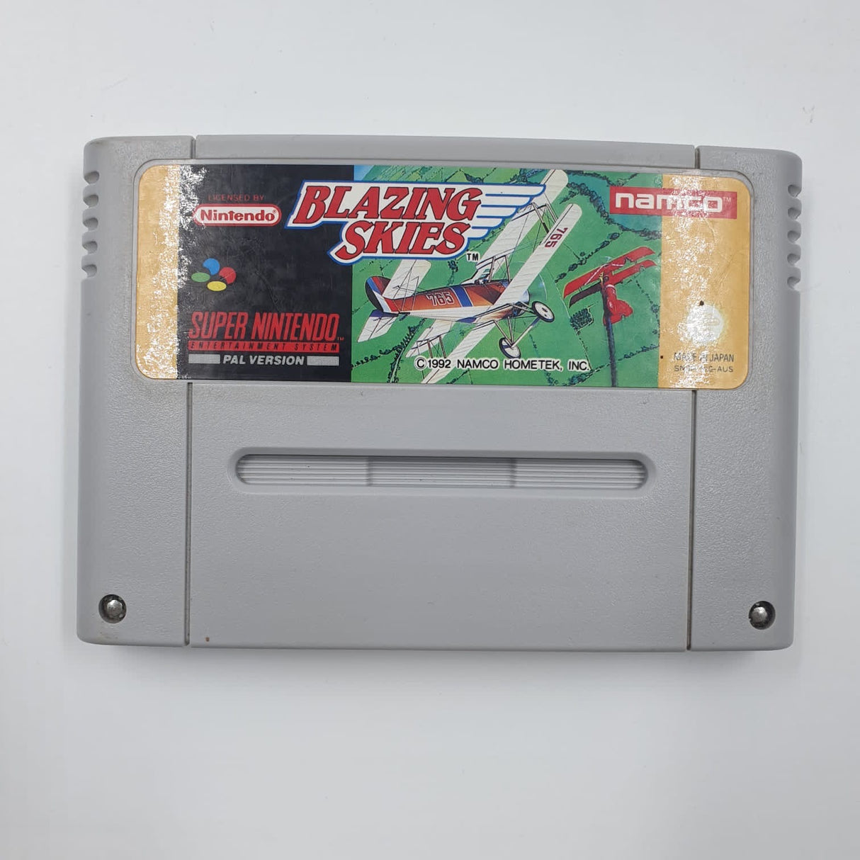 Blazing Skies Super Nintendo SNES Game Cartridge PAL