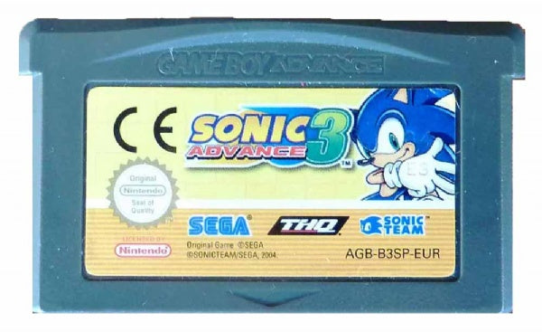 Sonic Advance 3 Game Boy Advance GBA Game PAL