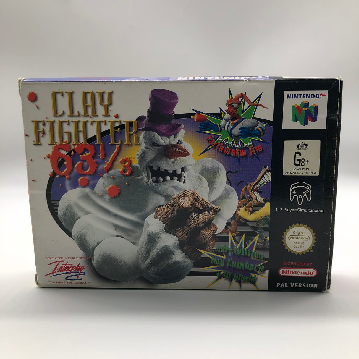 Clay Fighter 63 ⅓ Nintendo 64 N64 Game Boxed Complete PAL