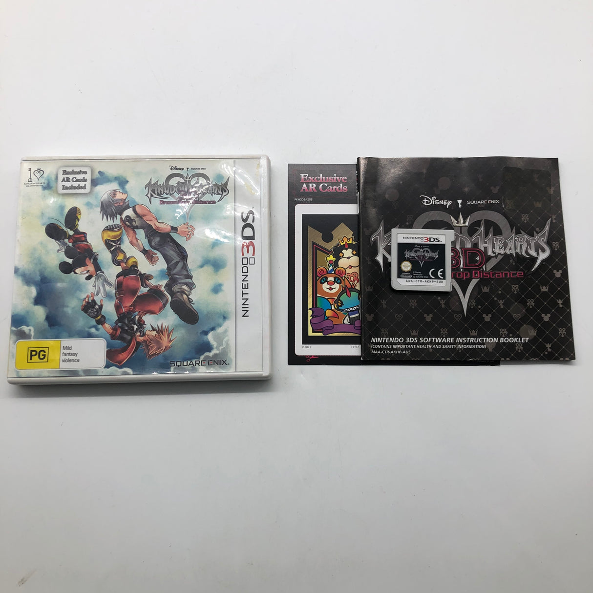 Kingdom Hearts Nintendo 3DS Game + Manual PAL 25AU4