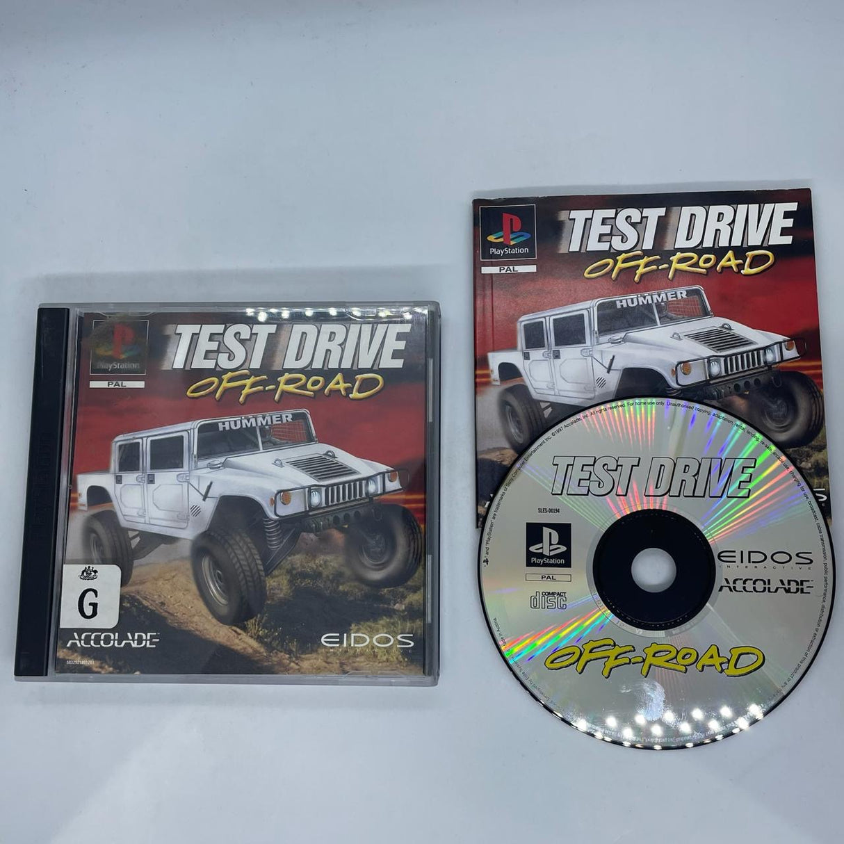 Test Drive Off Road PS1 Playstation 1 Game + Manual PAL