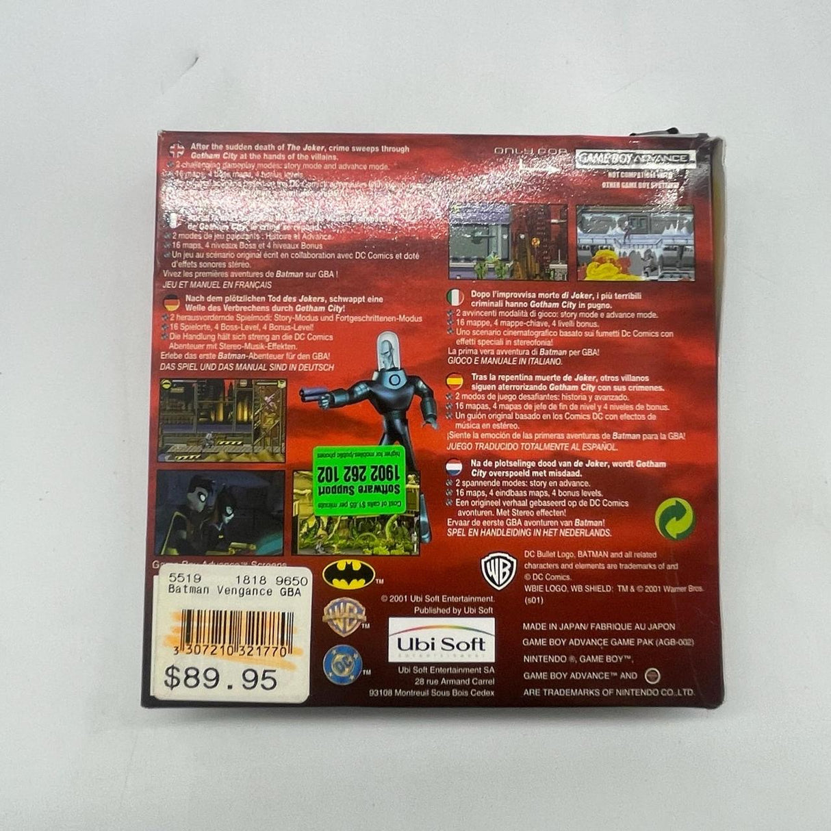 Batman Vengeance Nintendo Gameboy Advance GBA Game Boxed Complete PAL