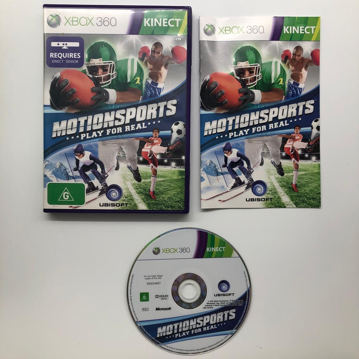 Motionsports Play For Real Xbox 360 Game + Manual PAL