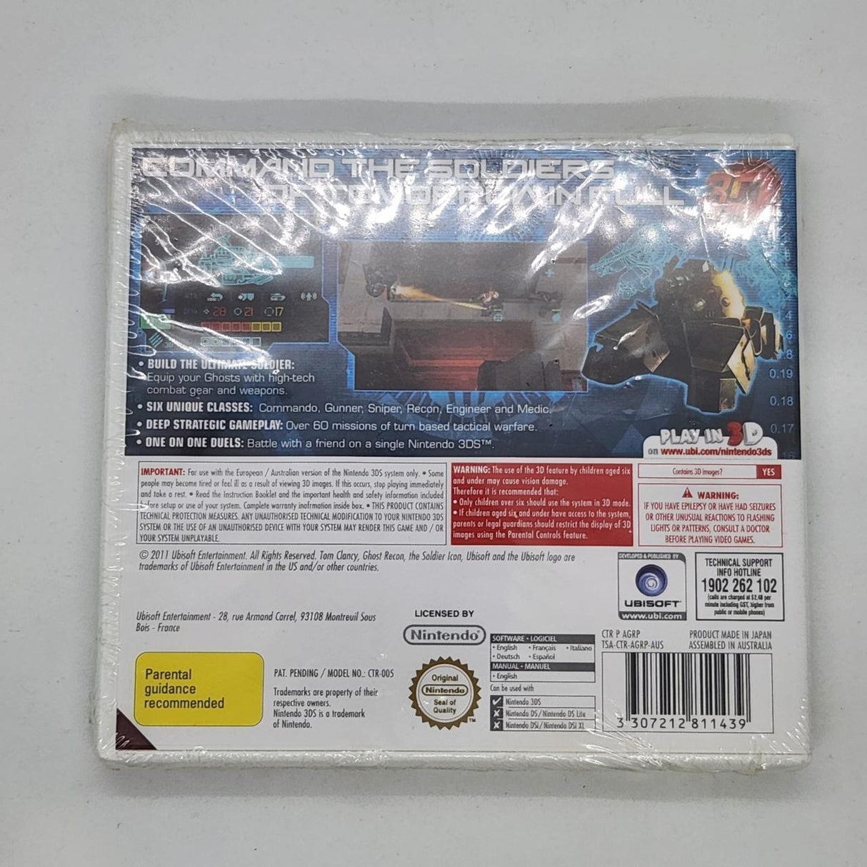 Tom Clancy's Ghost Recon Shadow Wars Nintendo 3DS Game Brand New SEALED PAL