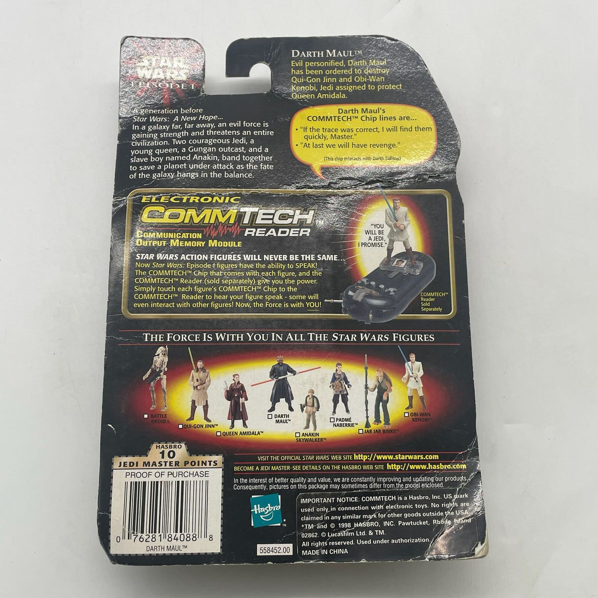 Star Wars Episode 1 Darth Maul Jedi Duel Comm Tech Chip Figure