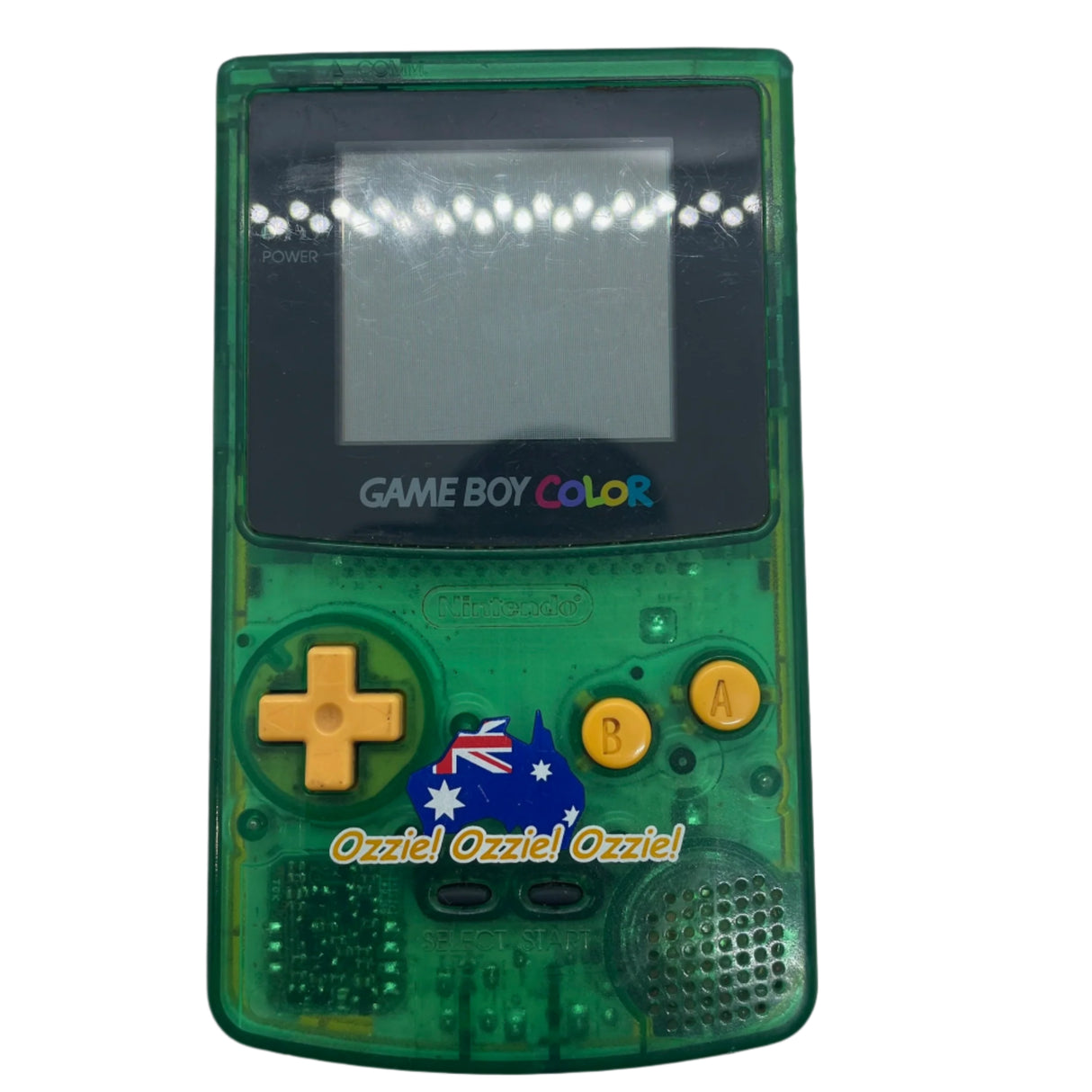 Nintendo Gameboy Color/Colour Ozzie Ozzie Ozzie Special Olympic Edition Console Handheld Clear Green
