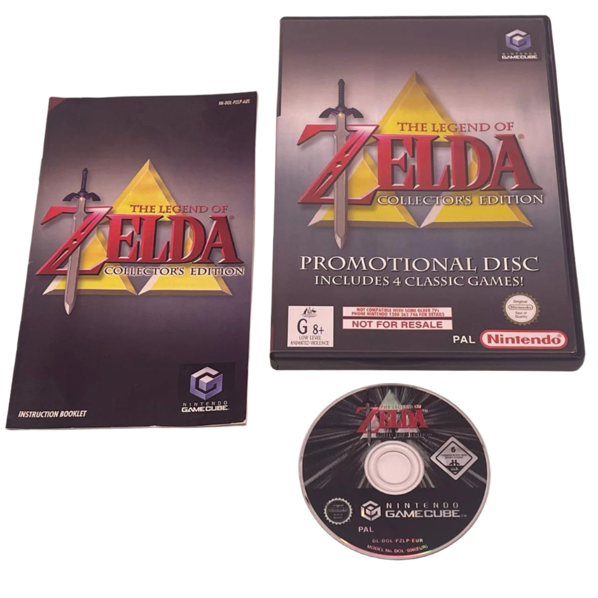 The Legend of Zelda Collector's Edition Nintendo Promotional Disc + Manual PAL