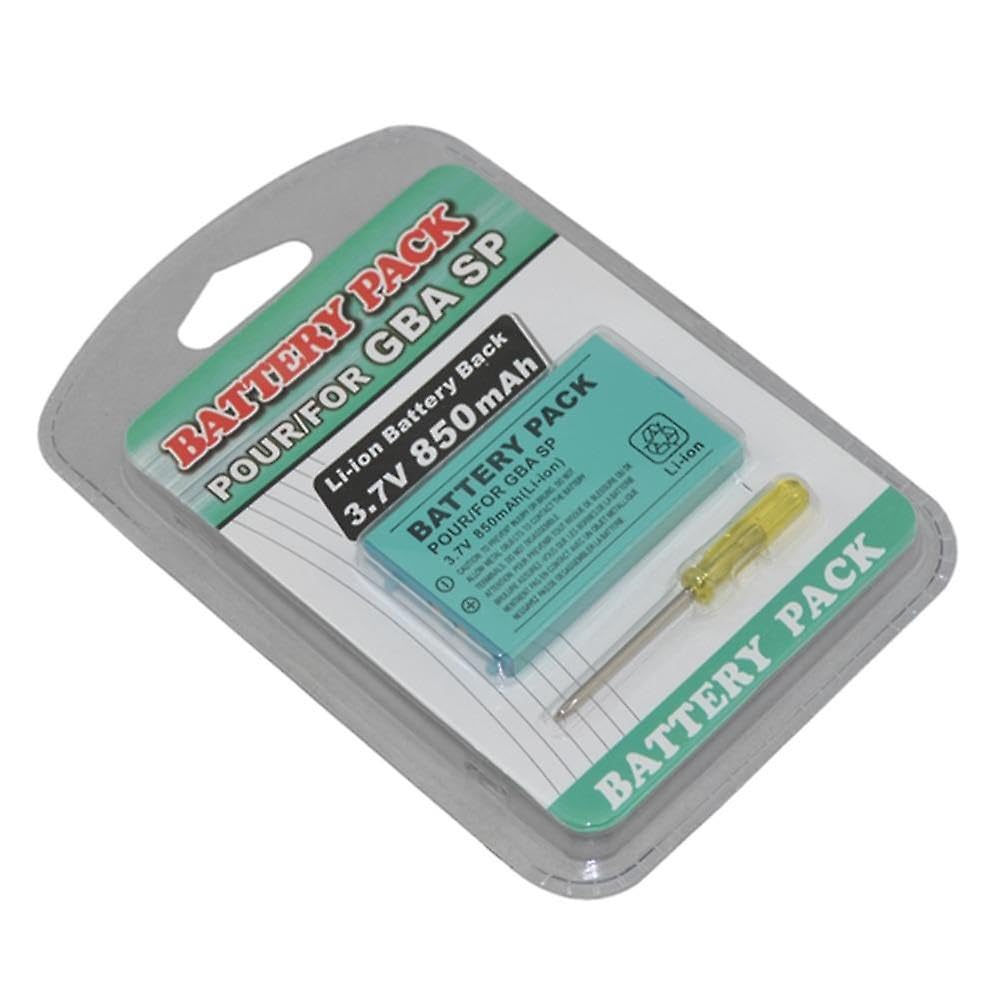 Battery Replacement Nintendo Gameboy Advance GBA SP 3.7 V 850 mAh + Screwdriver