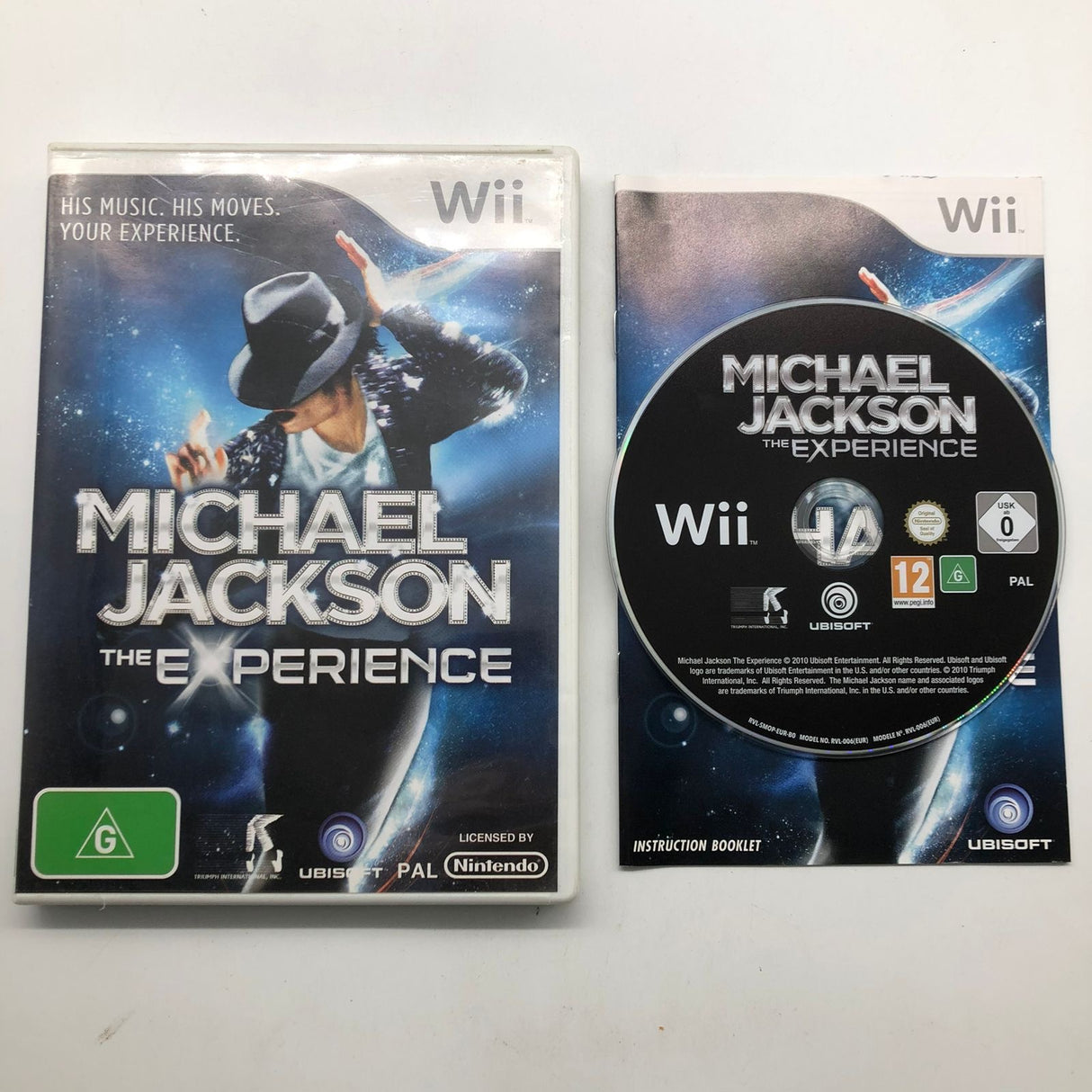 Michael Jackson The Experience Nintendo Wii Game + Manual PAL 25AU4