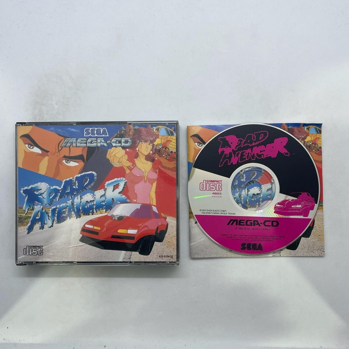 Road Avenger Sega Mega CD Game + Manual