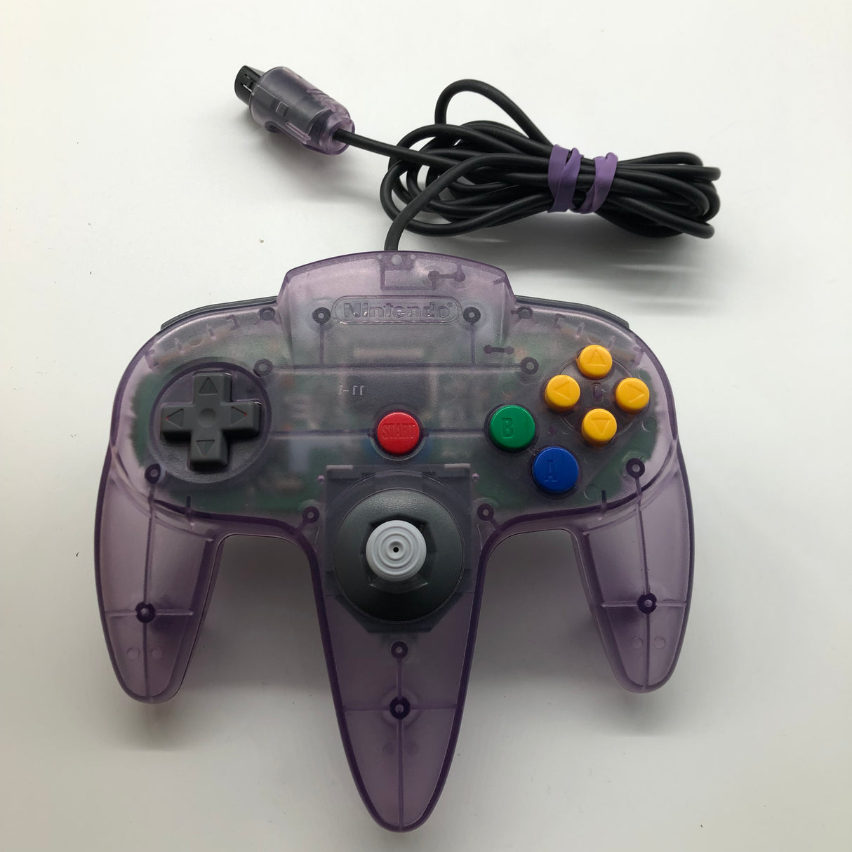 Nintendo 64 N64 Clear Purple Controller Boxed PAL