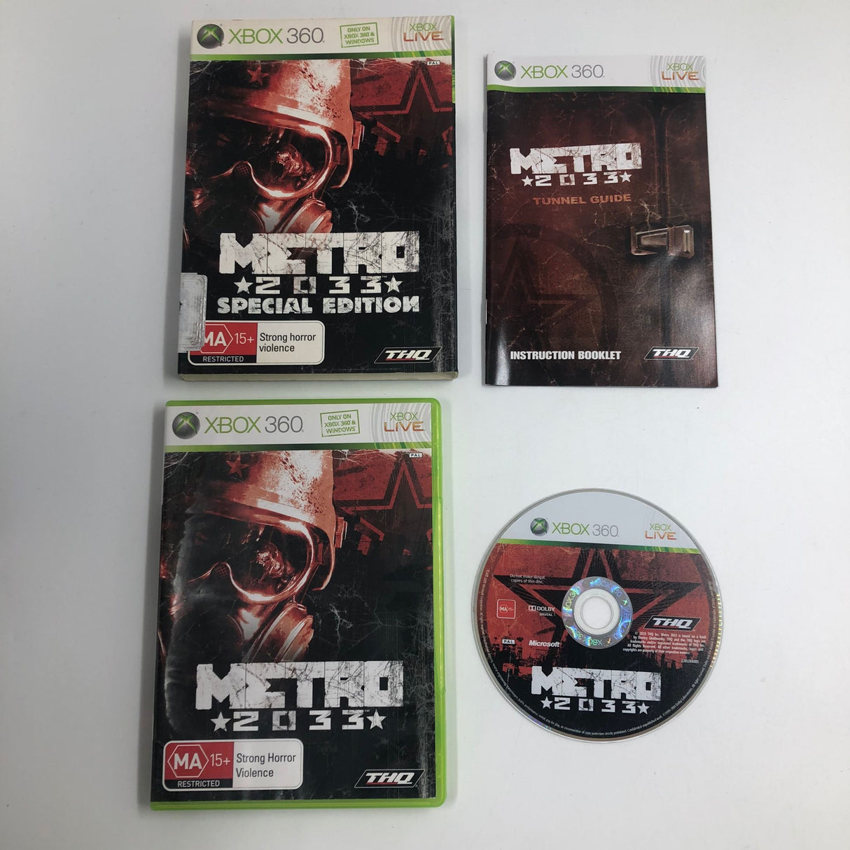 Metro 2033 Xbox 360 Game + Manual PAL