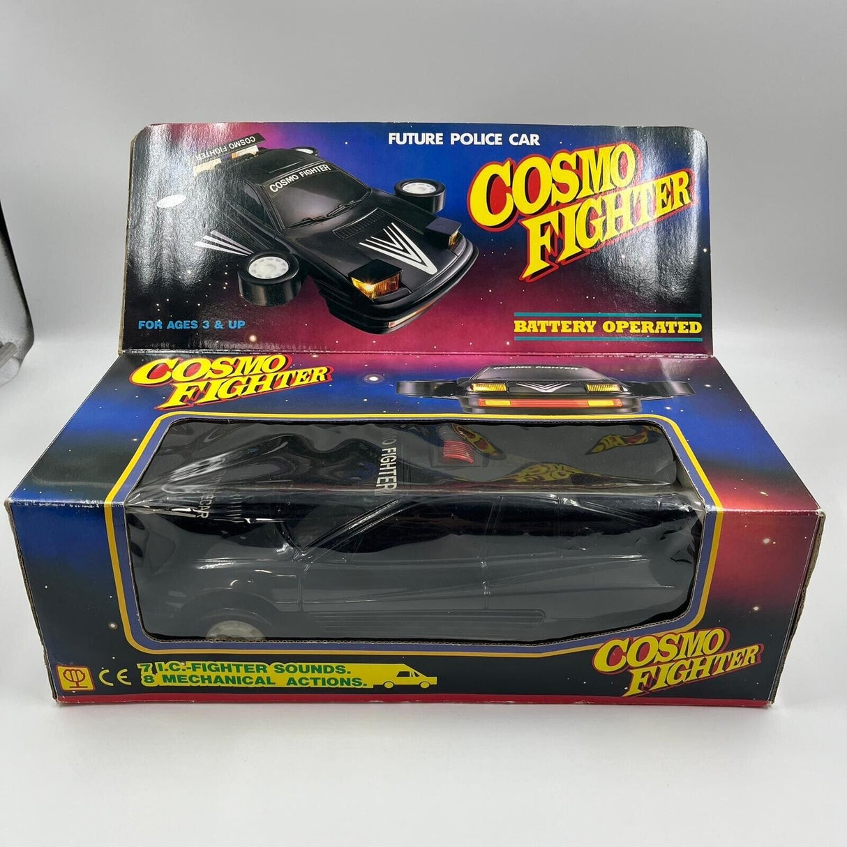 Vintage Cosmo Fighter Future Police Car Toy
