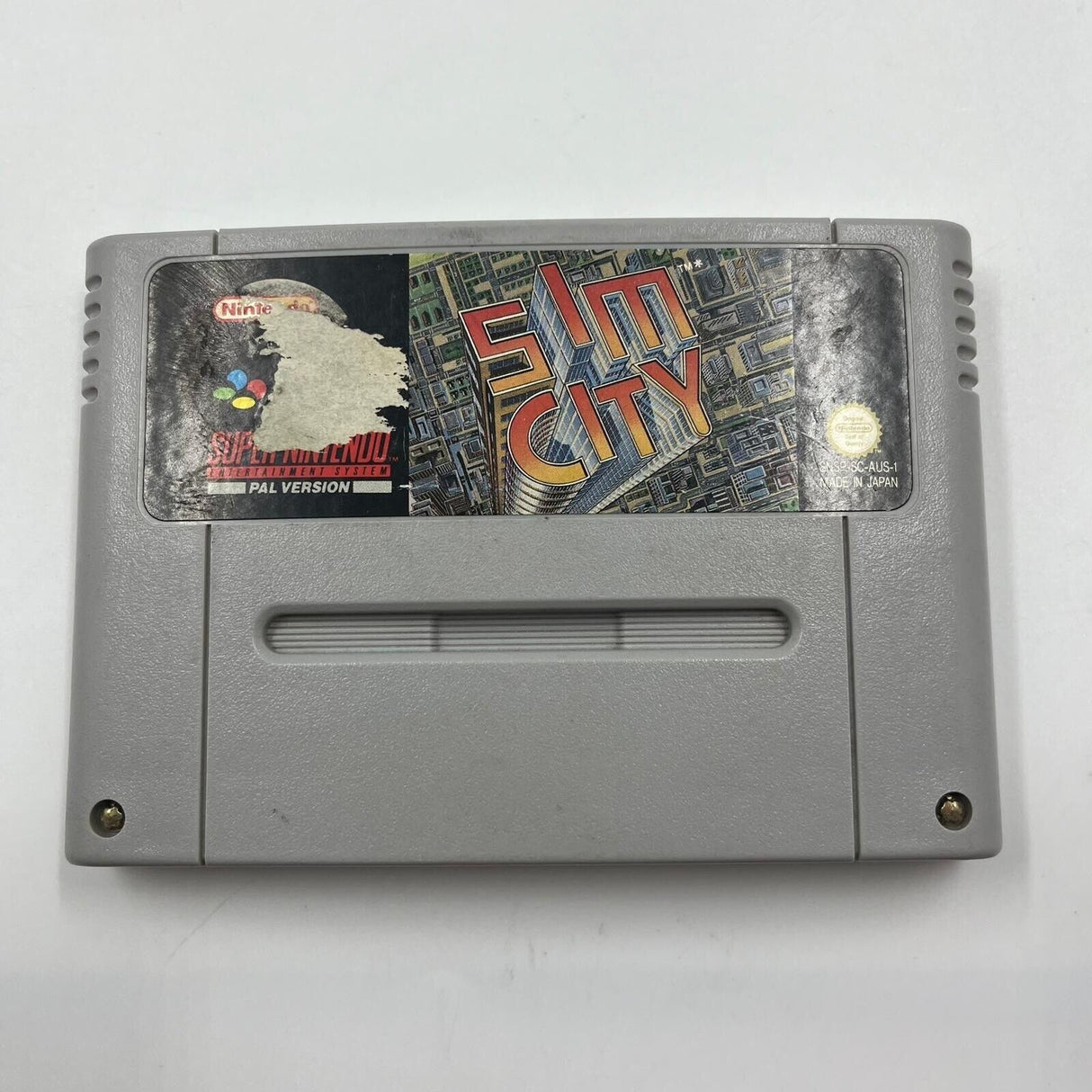 Sim City Super Nintendo SNES Game Cartridge PAL